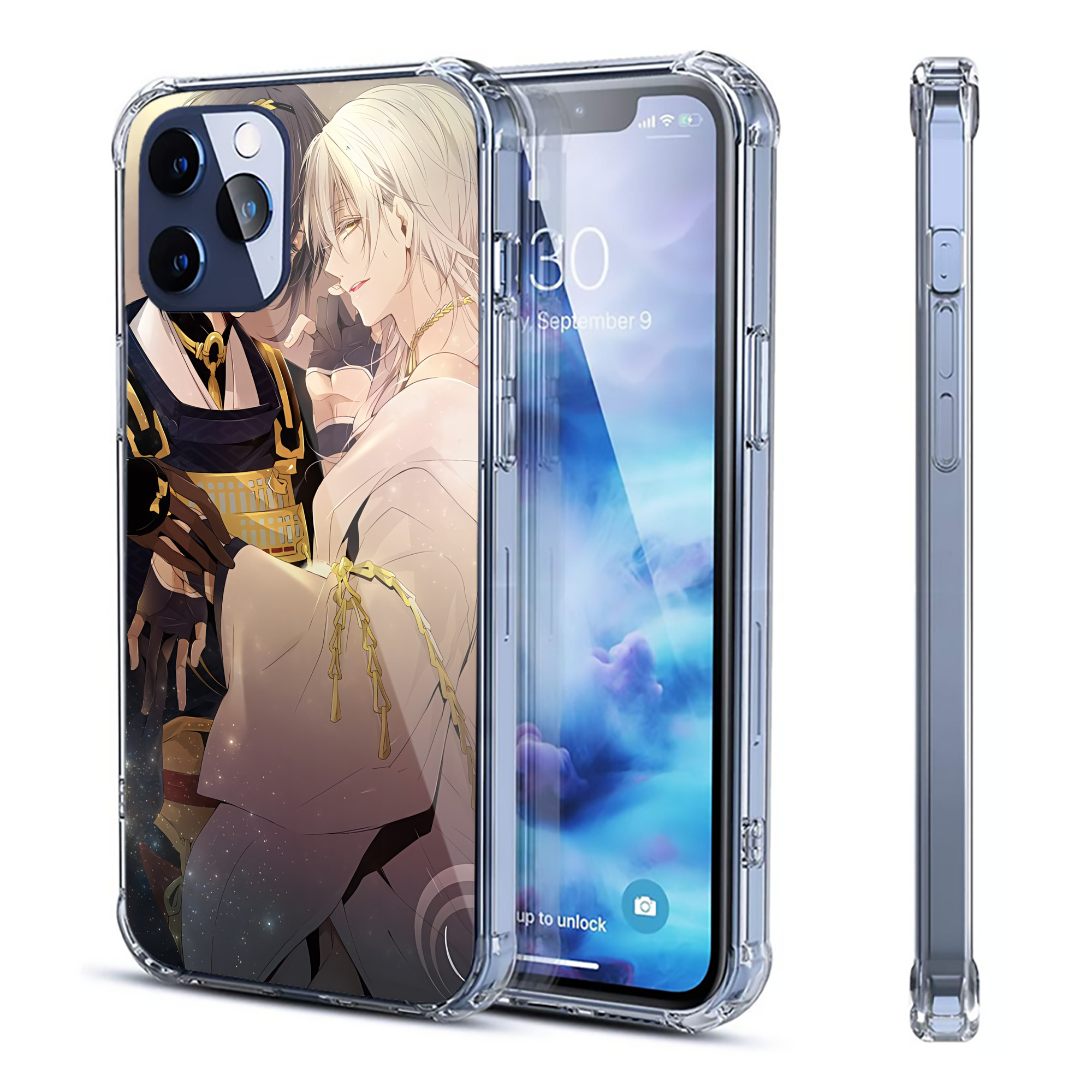 （画像用） 刀剣乱舞 Touken Ranbu 【iPhone 12シリーズ対応】透明スマホケース（クリアソフトケース）
